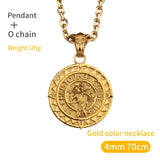 St Christopher Stainless Steel Chain Necklaces for Men