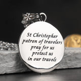 St Christopher Stainless Steel Chain Necklaces for Men