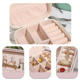 Travel Jewelry Box Organizer Ring Watch Necklace Bracelet Earrings