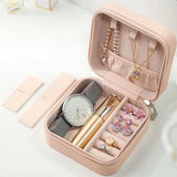 Travel Jewelry Box Organizer Ring Watch Necklace Bracelet Earrings