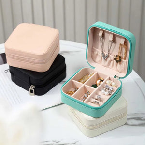 Travel Jewelry Box Organizer Ring Watch Necklace Bracelet Earrings