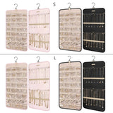 Portable Jewelry Rack with Metal Hook Jewelry Storage Roll