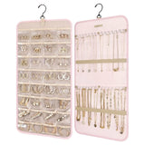 Portable Jewelry Rack with Metal Hook Jewelry Storage Roll