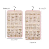Portable Jewelry Rack with Metal Hook Jewelry Storage Roll