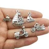 Travel Transportation Charm Collection - 100g Craft Supplies Car Plane Pendant
