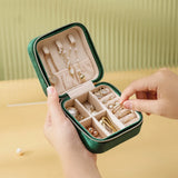 Travel Velvet Jewelry Box Necklace Earring Ring Storage Boxes