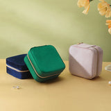 Travel Velvet Jewelry Box Necklace Earring Ring Storage Boxes