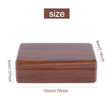 Wooden Jewelry Packing Case Portable Wedding Ring Necklace Bracelet Organizer