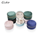 Velvet Round Jewelry Storage Ring Box