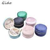 Velvet Round Jewelry Storage Ring Box