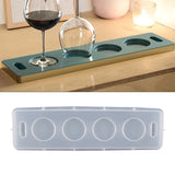 Cup Pad Resin Mold Wine Glass Holder Coaster Silicone Mould DIY Crafts