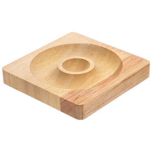 Wood Bracelet Dish Trinket Wooden Plate Display Organizer