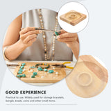 Wood Bracelet Dish Trinket Plate Display Organizer Box