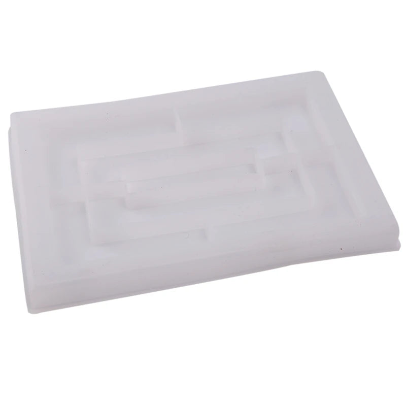 Rectangle Epoxy Silicone Rolling Tray Molds for Resin Casting