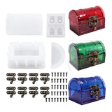 Treasure Box Resin Mould Silicone Epoxy Jewelry Storage Small Box Mold