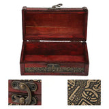Retro Style Wooden Treasure Chest for Home and Office