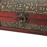 Retro Style Wooden Treasure Chest for Home and Office