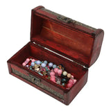 Retro Style Wooden Treasure Chest for Home and Office