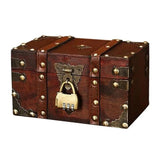 Retro Wooden Chest Covered Wooden Chest