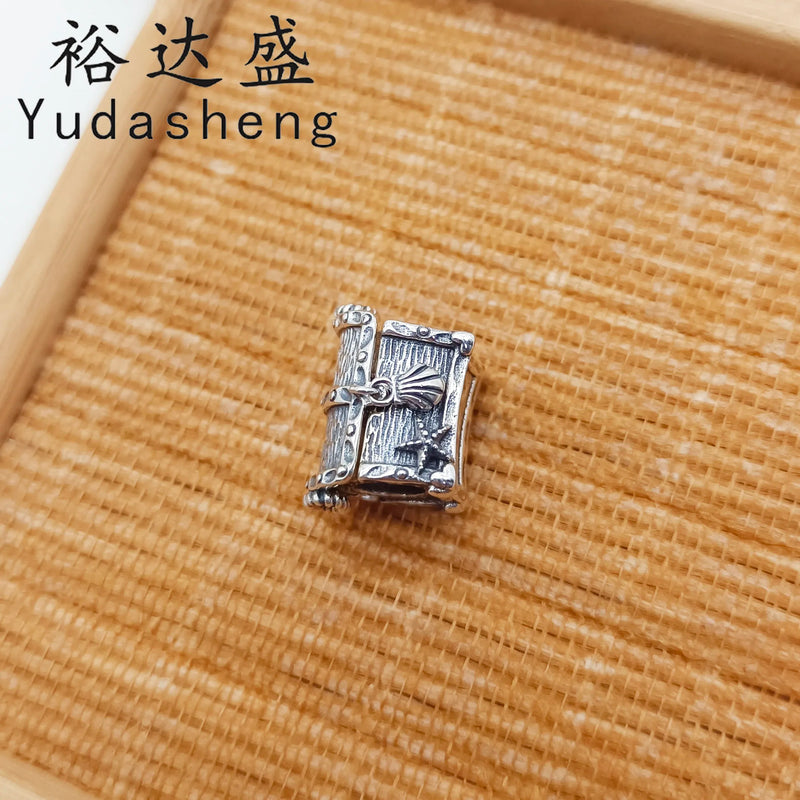Charming Chest of Treasure Charm, Micro-surface Starfish Design