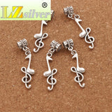 Treble Clef Eighth Music Note Beads for Charm Bracelets