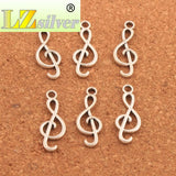 Treble G Clef Musical Note Charms Pendants DIY Jewelry L1630 50pcs
