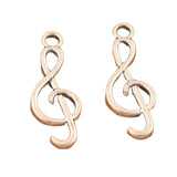 Treble G Clef Musical Note Charms Pendants DIY Jewelry L1630 50pcs