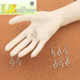 Treble G Clef Musical Note Charms Pendants DIY Jewelry L1630 50pcs