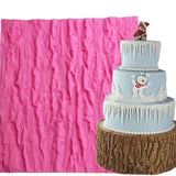 Tree Bark Texture Silicone Mold Cake Fondant Impression Mat