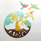 Tree Bird Decoration Epoxy Resin Mold Wall Sticker Decoration Silicone Mould DIY