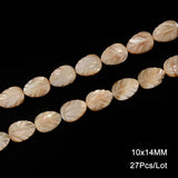Trochus Top Shell Beads Natural Leaf Shape for Jewelry Making