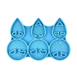 Tree Life Keychain Silicone Mold Pendant Mold for Birthday Gift