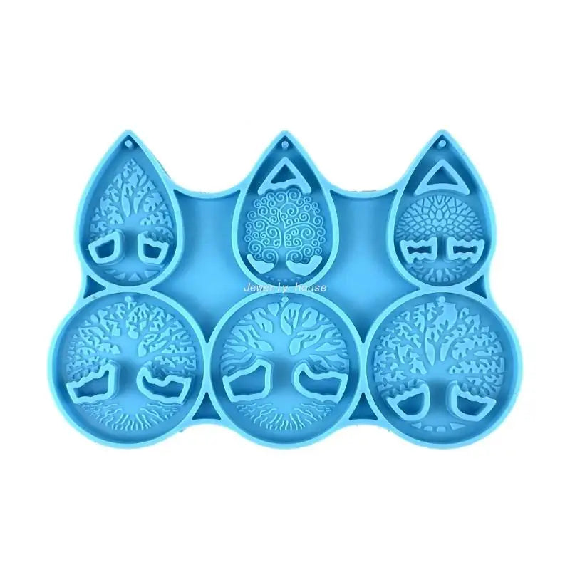 Tree Life Keychain Silicone Mold Pendant Mold for Birthday Gift
