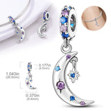 925 Silver Tree Of Life CZ Bead Charm Pendant for DIY Bracelet