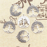 Tree Of Life Charm For Jewelry Making DIY Finding 30pcs