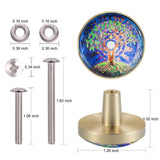 Tree Of Life Glass Drawer Cabinet Pulls Knobs Dresser Cupboard Door Brass Handle