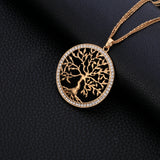 Tree Of Life Pendant Necklace Multilayer Chains Necklace For Women