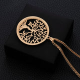 Tree Of Life Pendant Necklace Multilayer Chains Necklace For Women