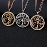 Tree Of Life Pendant Necklace Multilayer Chains Necklace For Women
