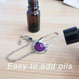 Flower Essential Oil Diffuser Bracelet Stainless Steel Locket