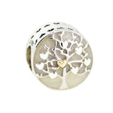 Tree of Hearts Silver Enamel Charm Jewelry