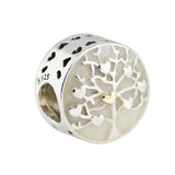 Tree of Hearts Silver Enamel Charm Jewelry