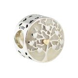 Tree of Hearts Silver Enamel Charm Jewelry