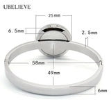 Tree of Life 25MM Magnet Essential Oil Diffuser Bangle Bracelet