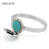 Tree of Life 25MM Magnet Essential Oil Diffuser Bangle Bracelet