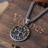 Tree of Life Amulet Stainless Steel Necklace for Men