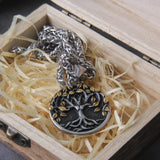 Tree of Life Amulet Stainless Steel Necklace for Men