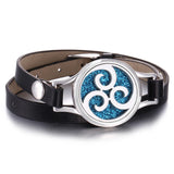 Tree of Life Aromatherapy Bracelet Diffuser Locket Multilayer Leather