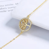 Tree of Life Bracelet with Zircon S925 Silver Jewelry Gift