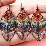 Tree of Life 7 Chakra Necklace Reiki Healing Crystal Pendant